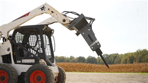 mini skid steer concrete breaker rental|skid steer hammer attachment rental.